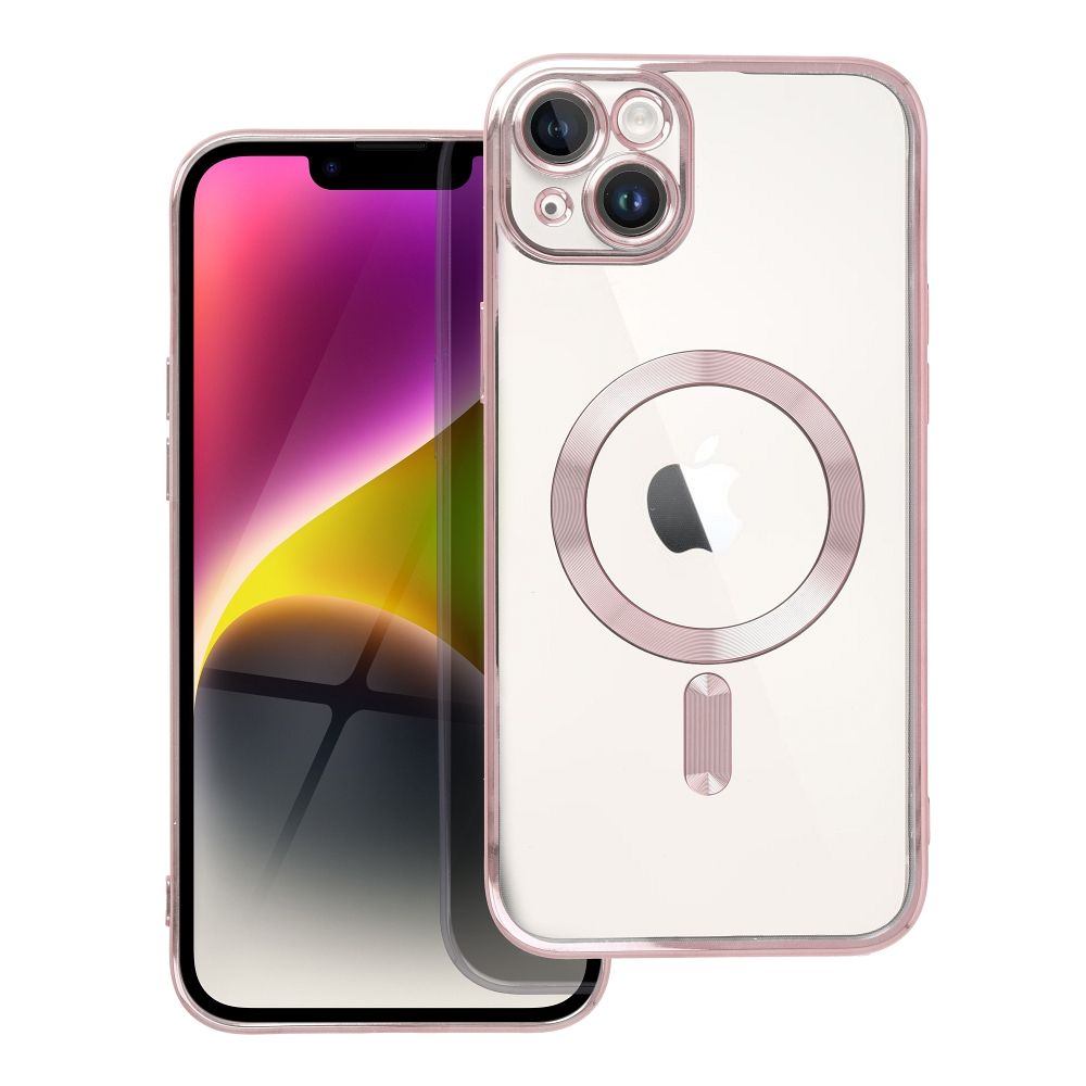 ELECTRO MAG COVER case compatible with MagSafe for IPHONE 14 Plus rose gold