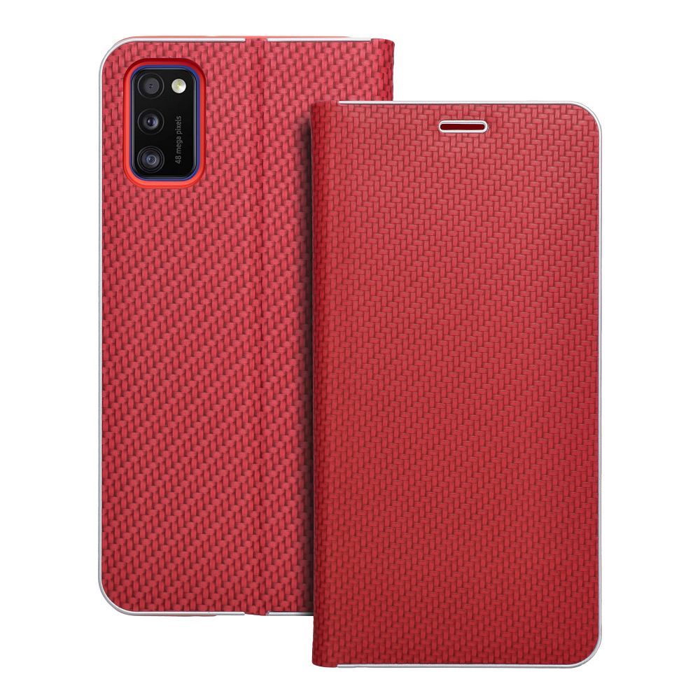 162d7b3ae1fd6e103124ed54296fd405 LUNA Book Carbon for SAMSUNG A41 red