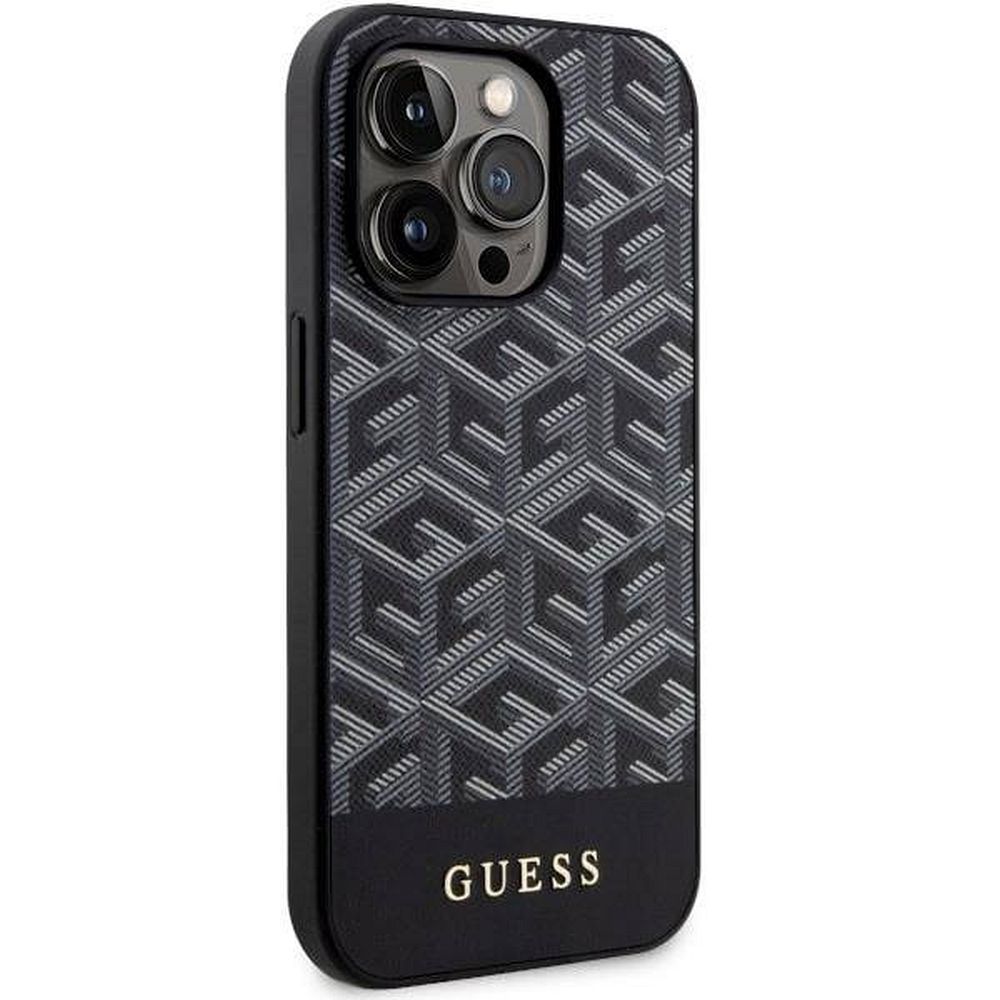 GUESS case for IPHONE 14 Pro GUHMP14LHGCFSEK (MAG GCUBE) black