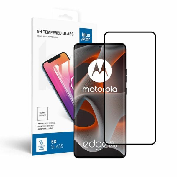 Tempered Glass Blue Star - Motorola Edge 50 Pro - black Tempered Glass Blue Star