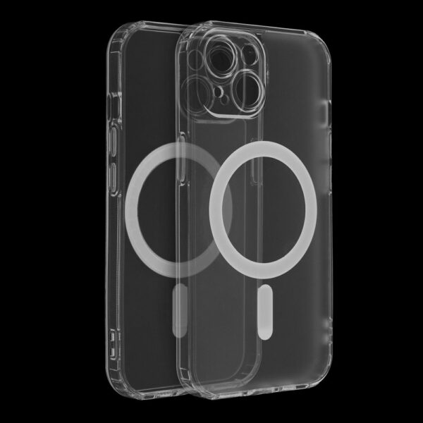 FROST MAG COVER case with camera protection compatible with MagSafe for IPHONE 16 Pro transparent