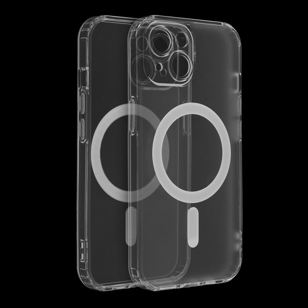 FROST MAG COVER case with camera protection compatible with MagSafe for IPHONE 16 Pro transparent