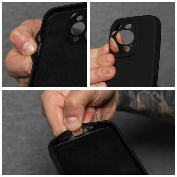 Case SILICONE 2mm for IPHONE 16 Plus black