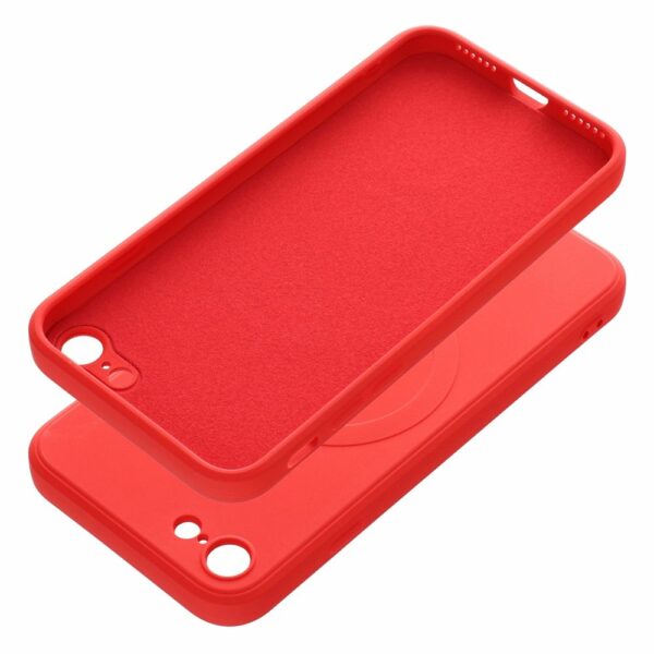 SILICONE MAG COVER case compatible with MagSafe for IPHONE 7 / 8 / SE 2020 / SE 2022 red