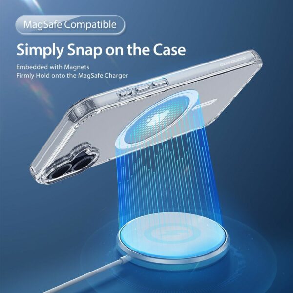 DUX DUCIS case CLIN MAG compatible with MagSafe for IPHONE 16 transparent