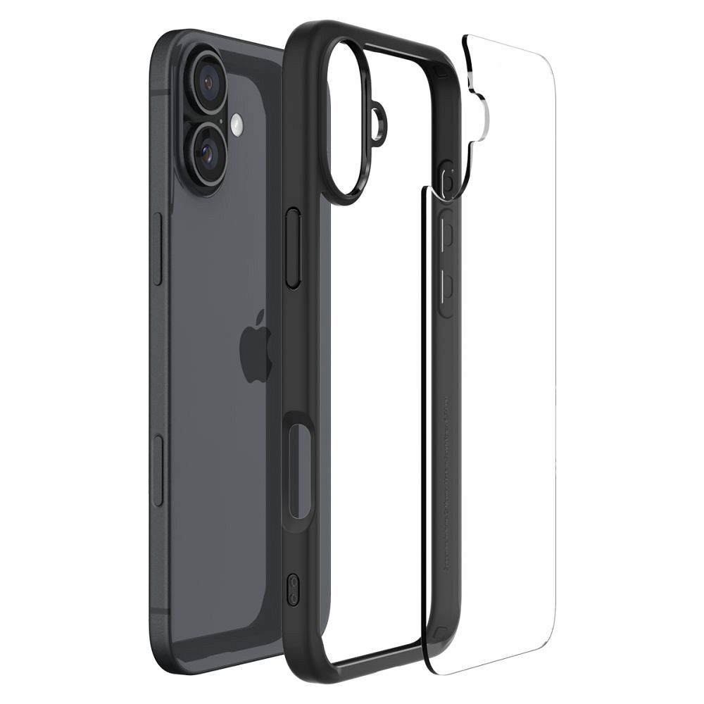 SPIGEN case ULTRA HYBRID for IPHONE 16 matte black