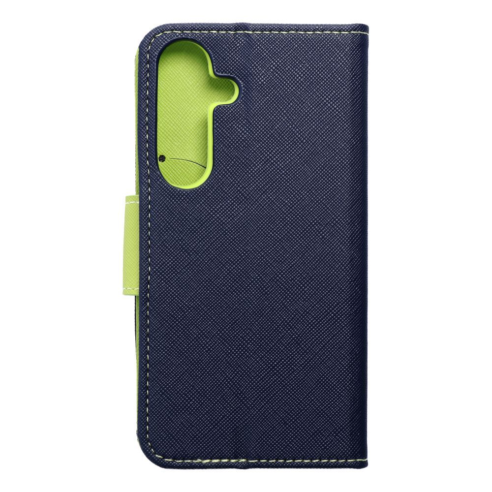 FANCY Book case for SAMSUNG S24 navy / lime