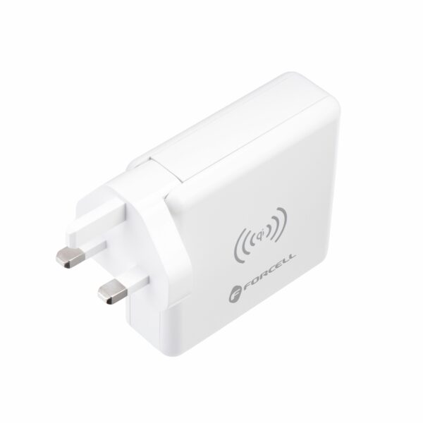 FORCELL F-ENERGY multifunctional charger 15W 4in1 with USB/USB-C socket, power bank 8000mAh and wireless charging