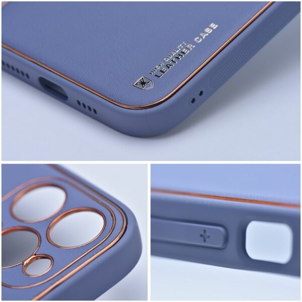 LEATHER case for SAMSUNG A35 5G blue
