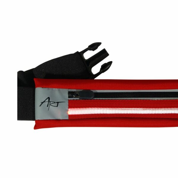 ART sport belt with case and light APS-01R red