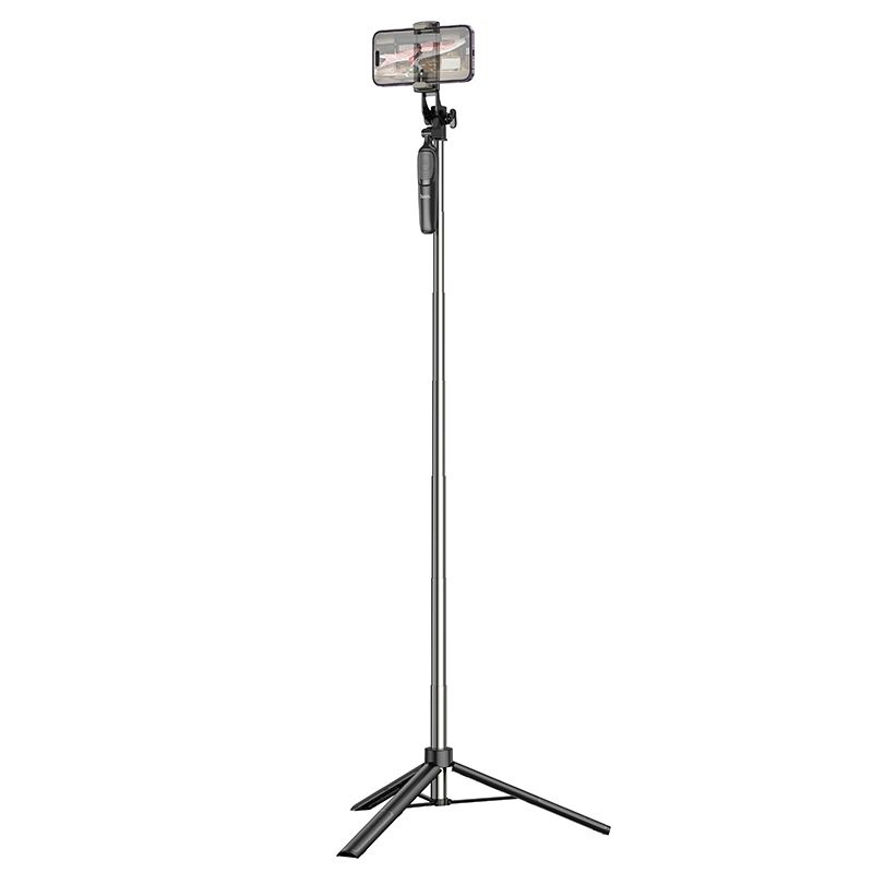 HOCO selfie stick with bluetooth remote control tripod K19 black