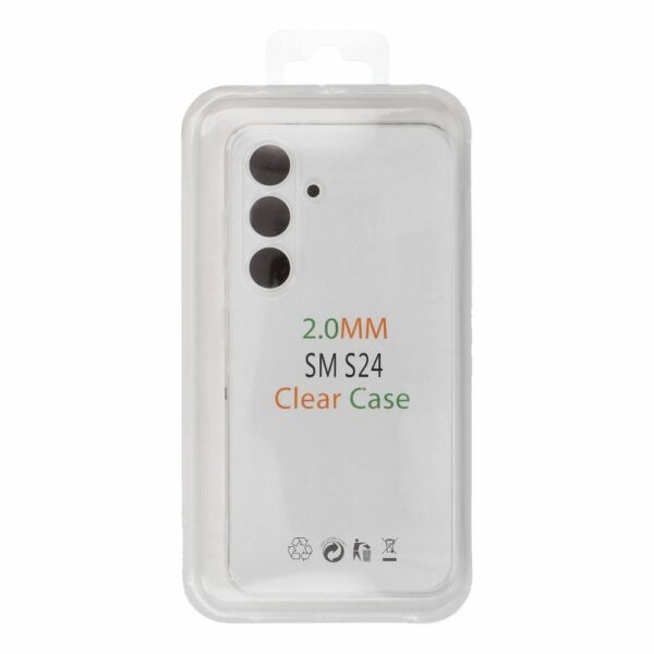 CLEAR case 2 mm BOX for SAMSUNG S24 transparent