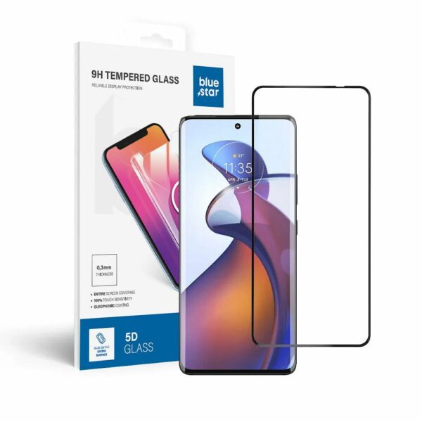 Tempered Glass Blue Star - Motorola Edge 30 Fusion - black Tempered Glass Blue Star