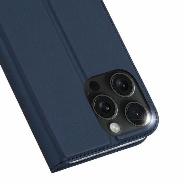 DUX DUCIS wallet case SKIN PRO for IPHONE 16 Pro Max blue