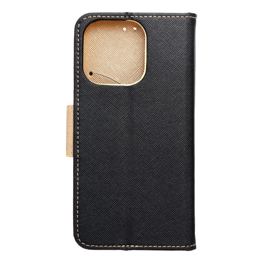 FANCY Book case for IPHONE 16 Pro black / gold