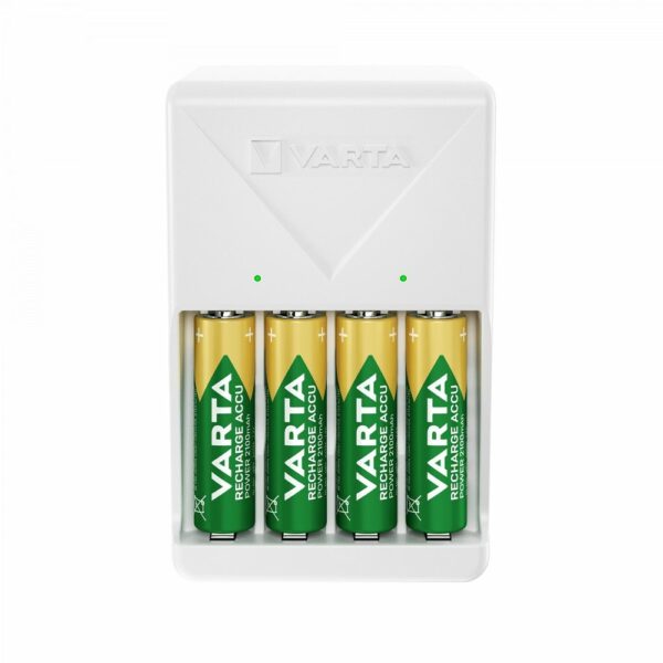 VARTA PLUG CHARGER 57657 + 4 x rechargeable battery R6 (AA) 2100mAh