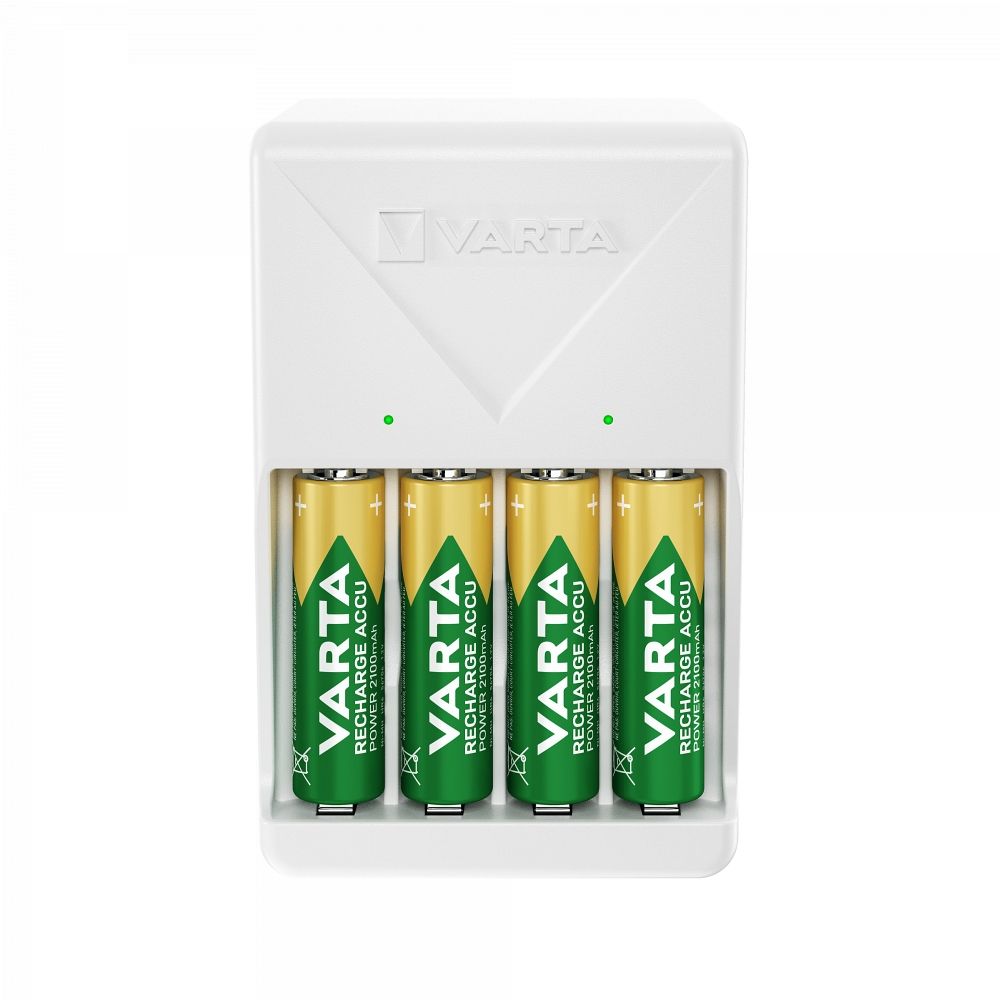VARTA PLUG CHARGER 57657 + 4 x rechargeable battery R6 (AA) 2100mAh