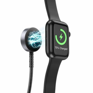EOL HOCO wireless charger 2in1 Type C for Apple Watch + charging cable Lightning PD QC 3A CW54 1,2 m black