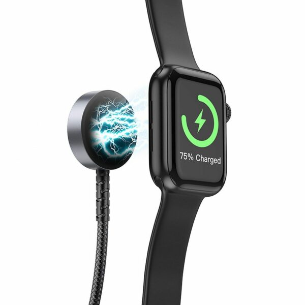 EOL HOCO wireless charger 2in1 Type C for Apple Watch + charging cable Lightning PD QC 3A CW54 1,2 m black