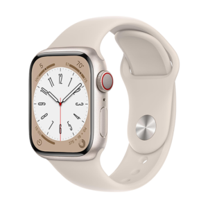 Watch Apple Watch Series 8 LTE 41mm Starlight Aluminium Case with Sport Band - Starlight
