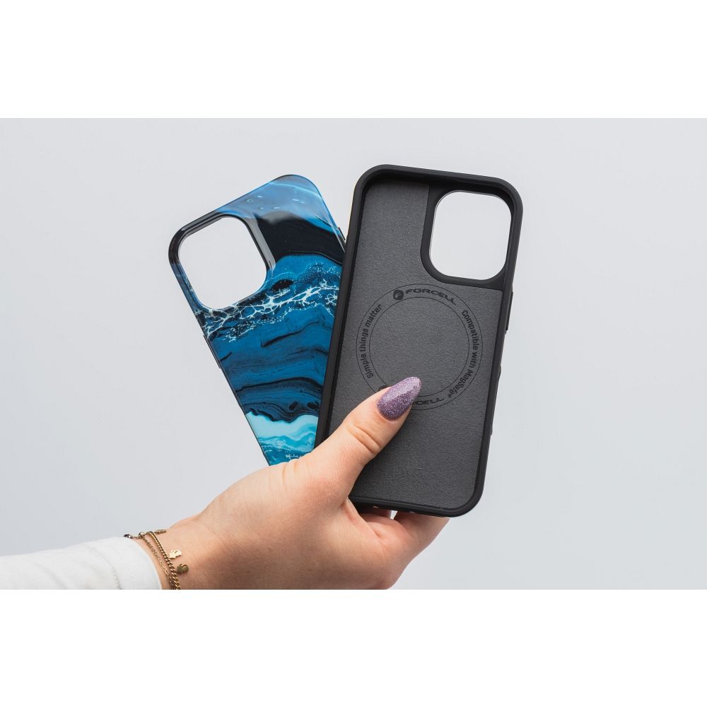 FORCELL F-PROTECT Mirage, Military Drop-Tested case compatible with MagSafe for IPHONE 15 deep sea