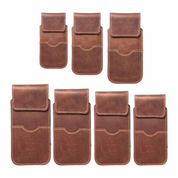 ROYAL Crazy Horse - Leather universal flap pocket / brown - Size M - IPHONE 5 / NOKIA S5610 / LUMIA 230