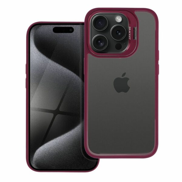 BRACKET case for IPHONE 15 Pro dark purple