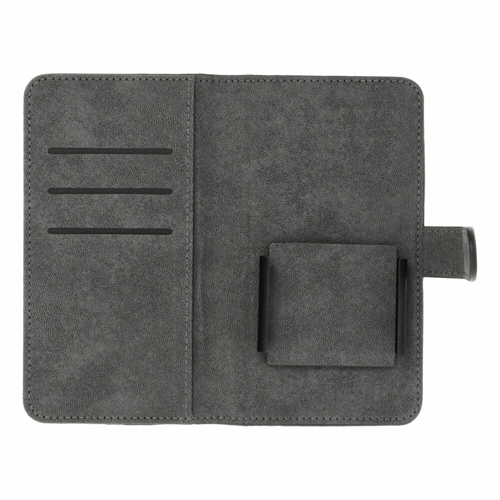 Universal book case COMMON size M for SAMSUNG S21 / NOTE / NOTE 2 / NOTE 3 / S10 / HUAWEI P30 Lite / P9 / P9 Lite / SONY XPERIA Z3 / Z4 / Z5 black
