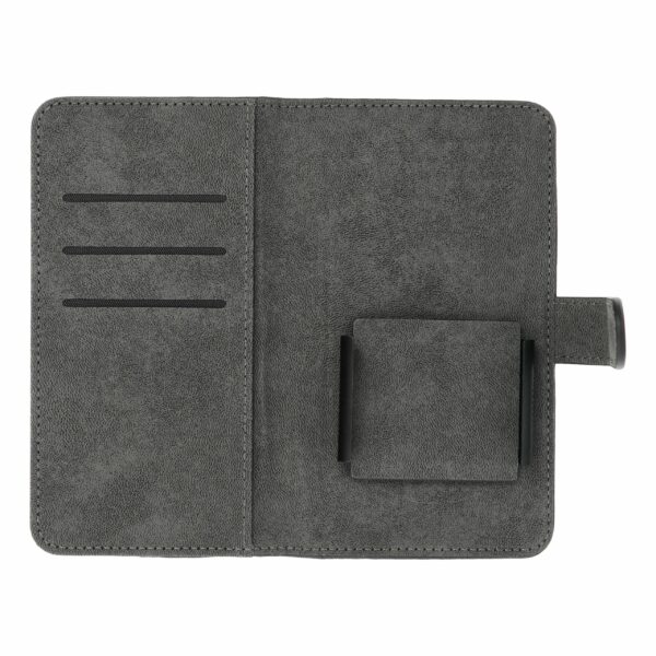 Universal book case COMMON size M for SAMSUNG S21 / NOTE / NOTE 2 / NOTE 3 / S10 / HUAWEI P30 Lite / P9 / P9 Lite / SONY XPERIA Z3 / Z4 / Z5 black