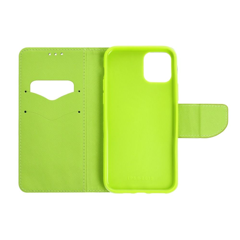 FANCY Book case for SAMSUNG A11 navy/lime