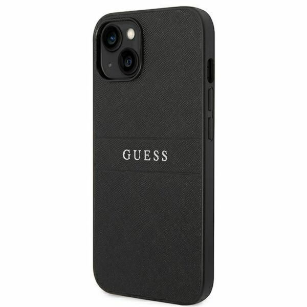 GUESS case for IPHONE 14 Plus GUHCP14MPSASBBK (Saffiano With Metal Logo) black