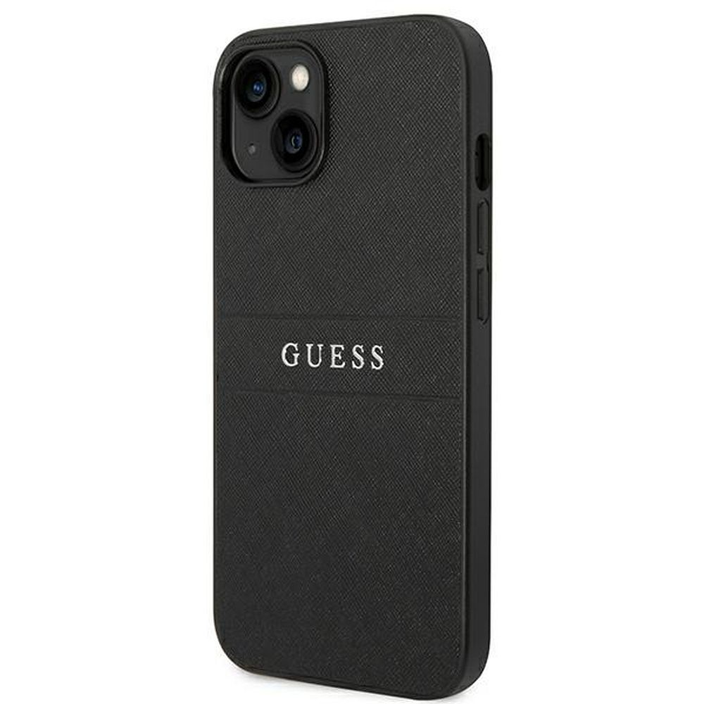 GUESS case for IPHONE 14 Plus GUHCP14MPSASBBK (Saffiano With Metal Logo) black