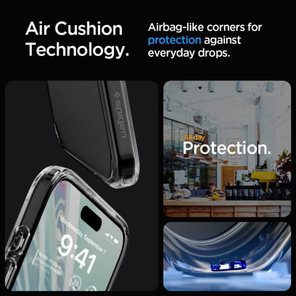 SPIGEN case ULTRA HYBRID for IPHONE 15 Pro space crystal