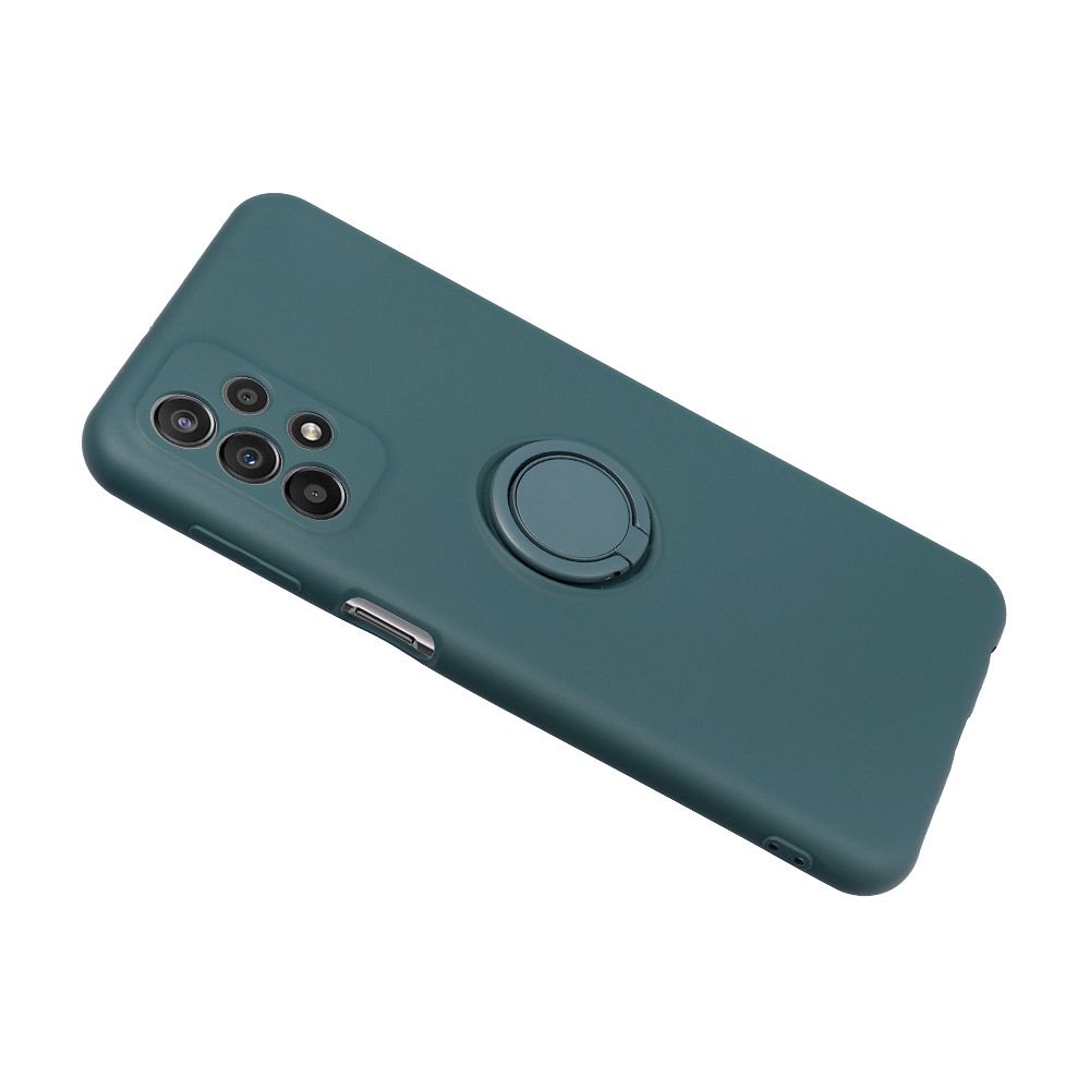 SILICONE RING case for SAMSUNG A25 5G green