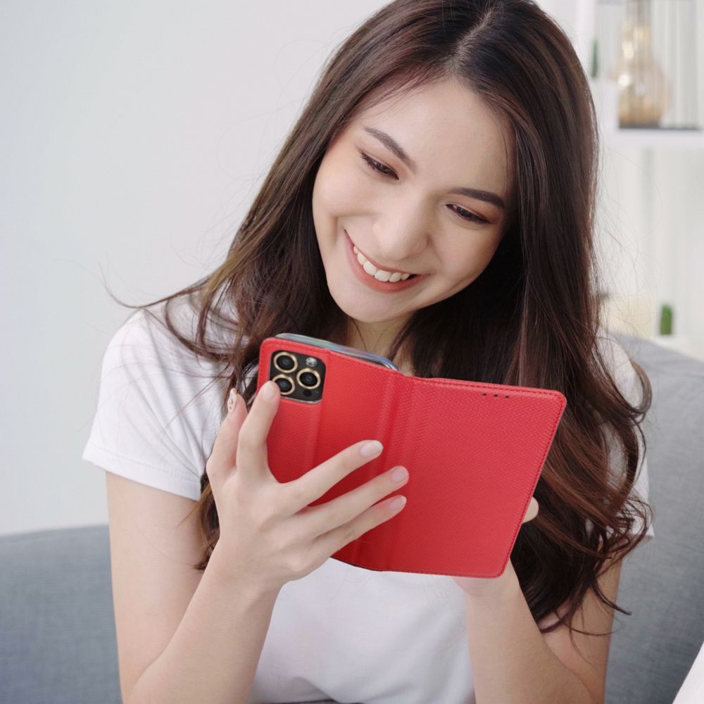 SMART CASE Book for XIAOMI Redmi Note 12S red