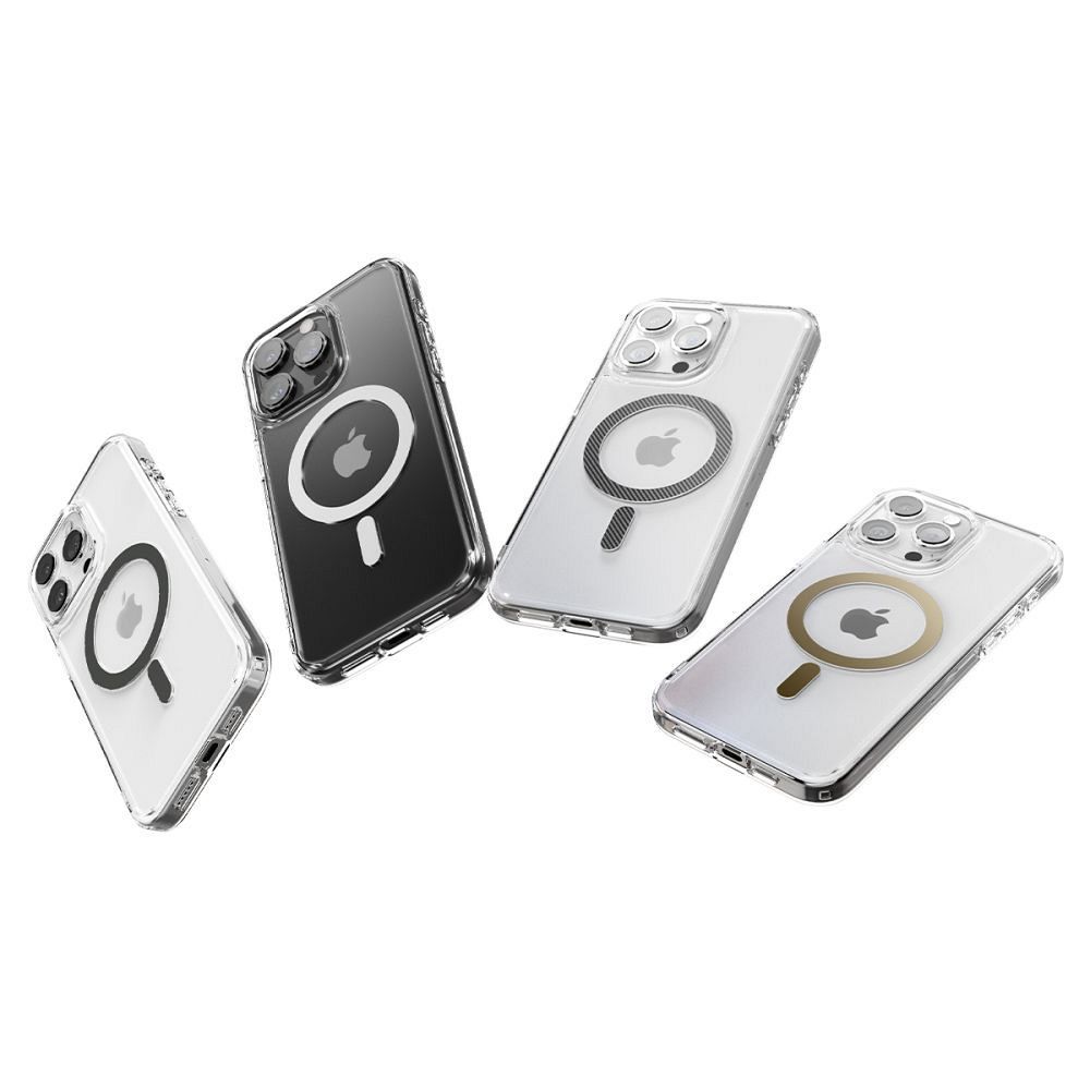 SPIGEN case ULTRA HYBRID MAG compatible with MagSafe for IPHONE 15 Pro Max white