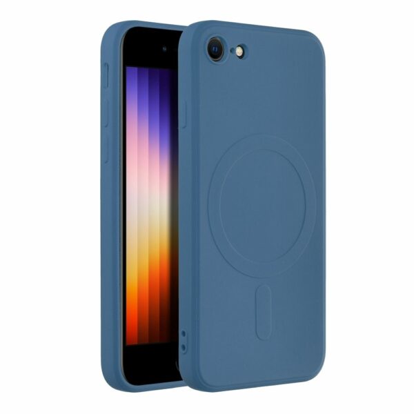 SILICONE MAG COVER case compatible with MagSafe for IPHONE 7 / 8 / SE 2020 / SE 2022 blue