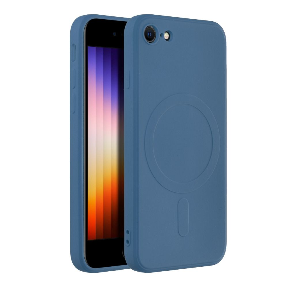 SILICONE MAG COVER case compatible with MagSafe for IPHONE 7 / 8 / SE 2020 / SE 2022 blue