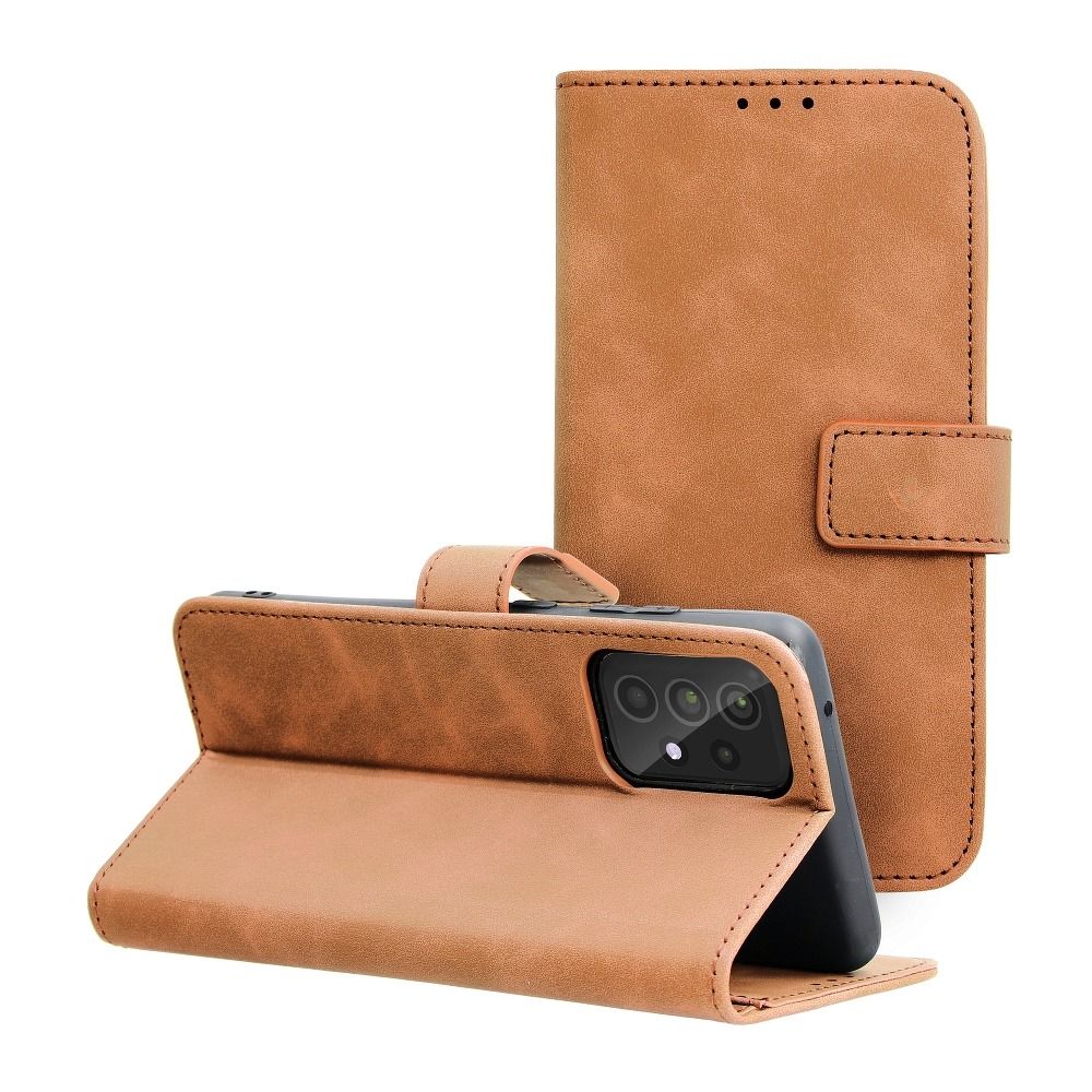 1dc871f5c5bfb3e2553ded9a3bd3b360 TENDER Book Case for SAMSUNG A52 5G / A52 LTE ( 4G ) / A52s 5G brown
