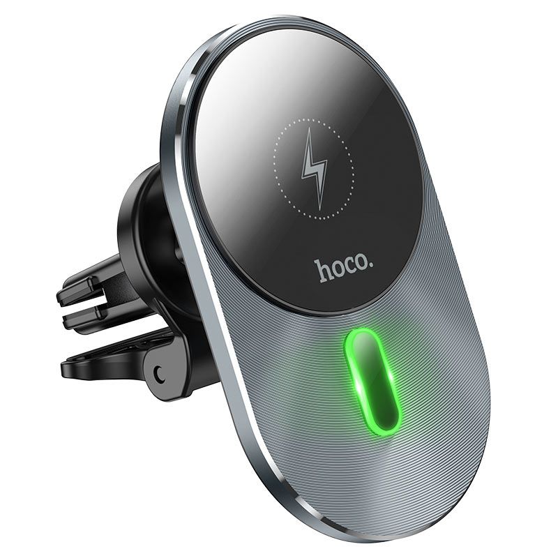 HOCO car holder with wireless charging compatible with MagSafe for air vent 15W CA91 gray