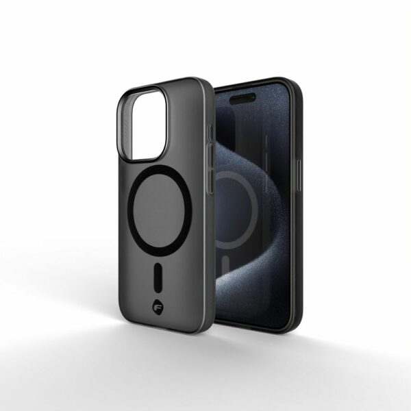 FORCELL F-PROTECT Levels with Dual Layer 4D technology, Military Drop-Test compatible with MagSafe for IPHONE 16 PLUS smoky black