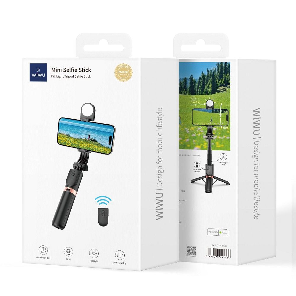 WiWU - Mini Selfie Stick Wi-SE011 with Tripod Function