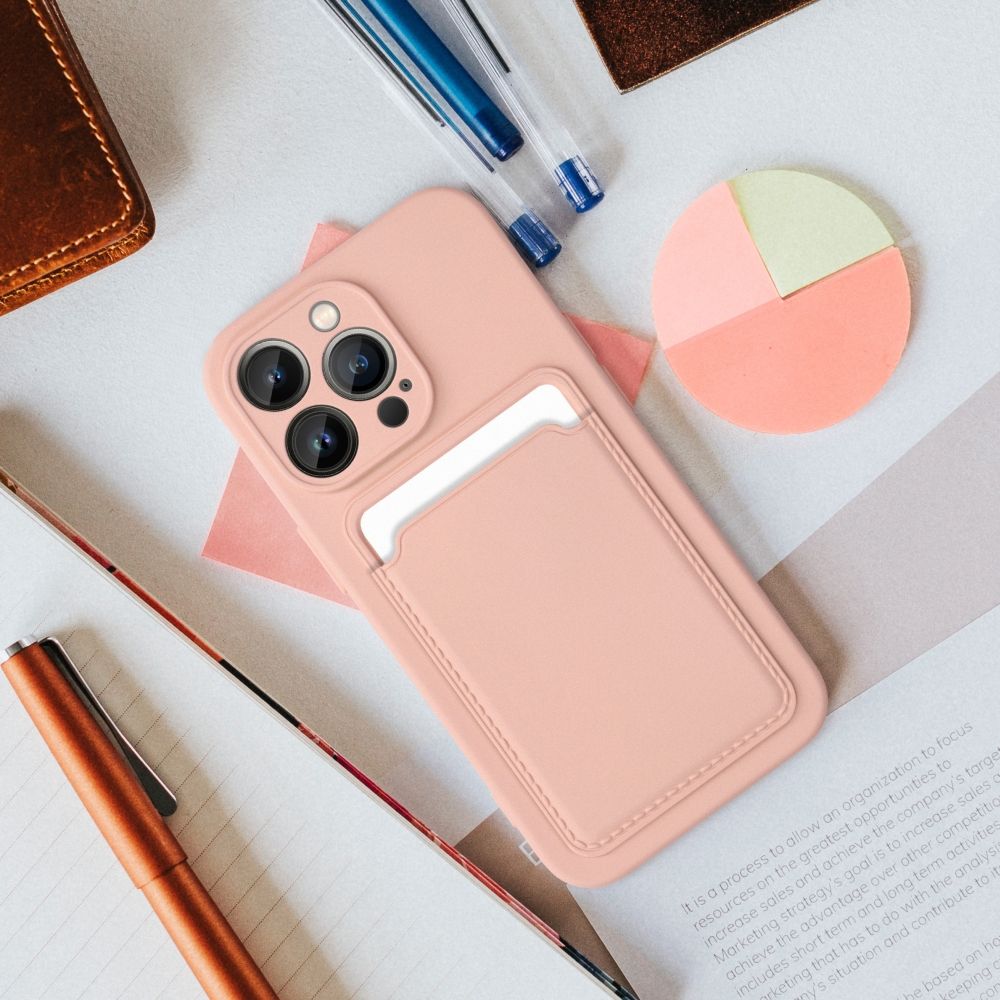 CARD case for IPHONE 12 pink