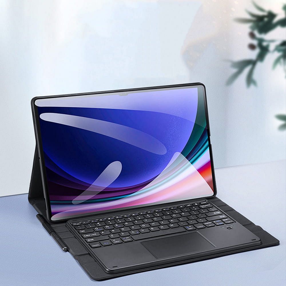 DUX DUCIS case DK foldable with Wireless Keyboard with backlight for SAMSUNG Tab S10 Ultra/S9 Ultra/S8 Ultra black