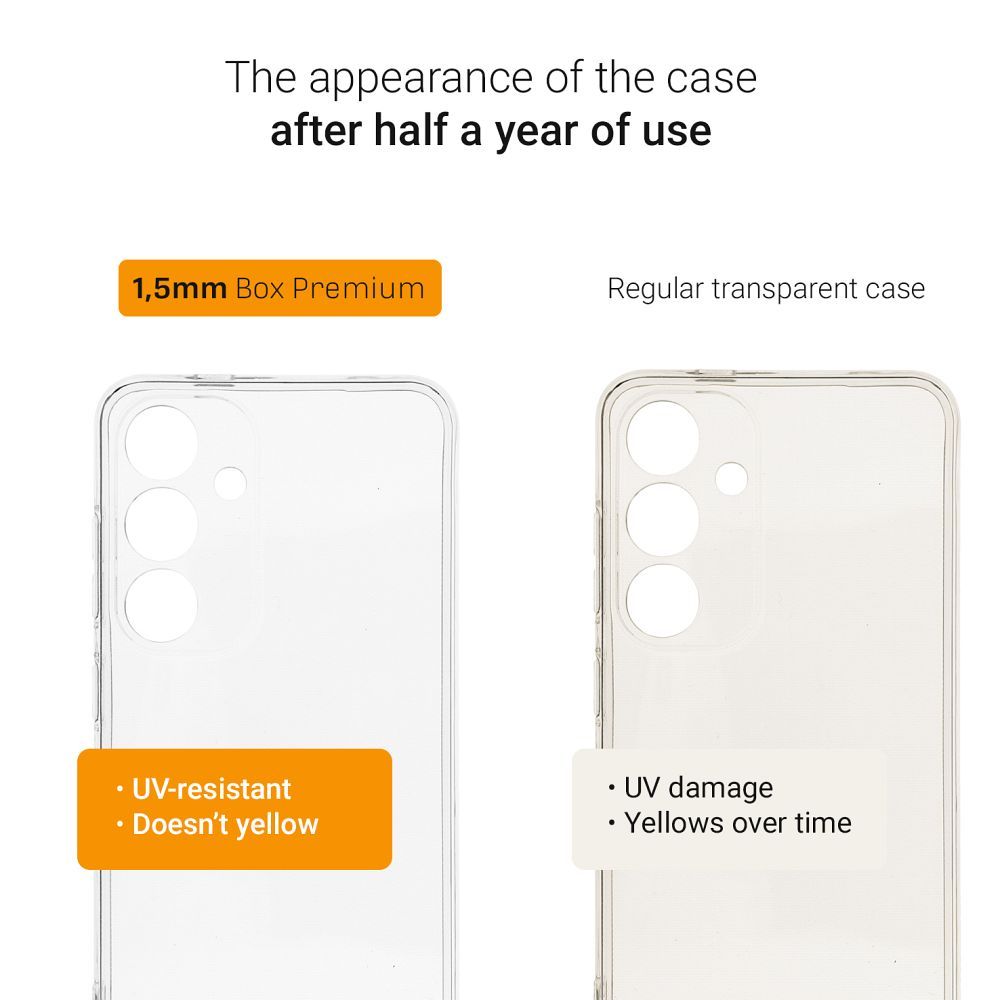 BOX PREMIUM 1,5 mm case for XIAOMI Redmi Note 13 PRO+ 5G transprent black