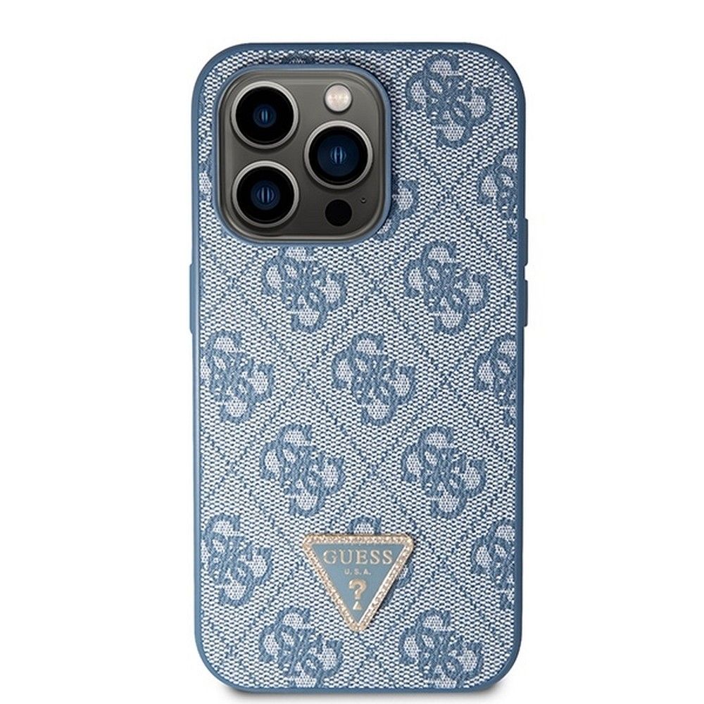 GUESS case for IPHONE 14 Pro GUHCP14LP4TDSCPB (Crossbody 4G Metal Logo) blue