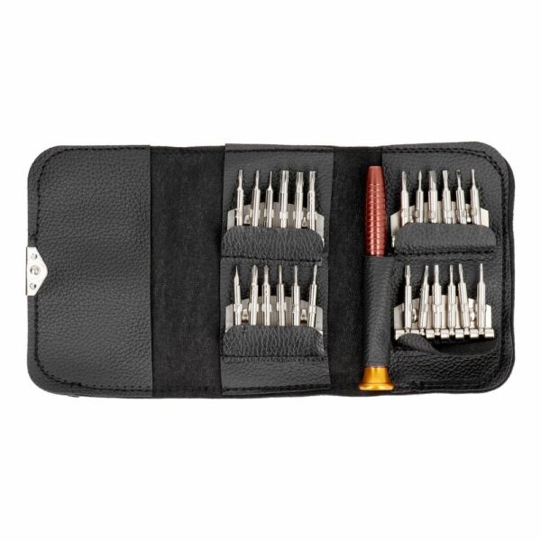 Set of service screwdrivers, 25-in-1 metal bits
