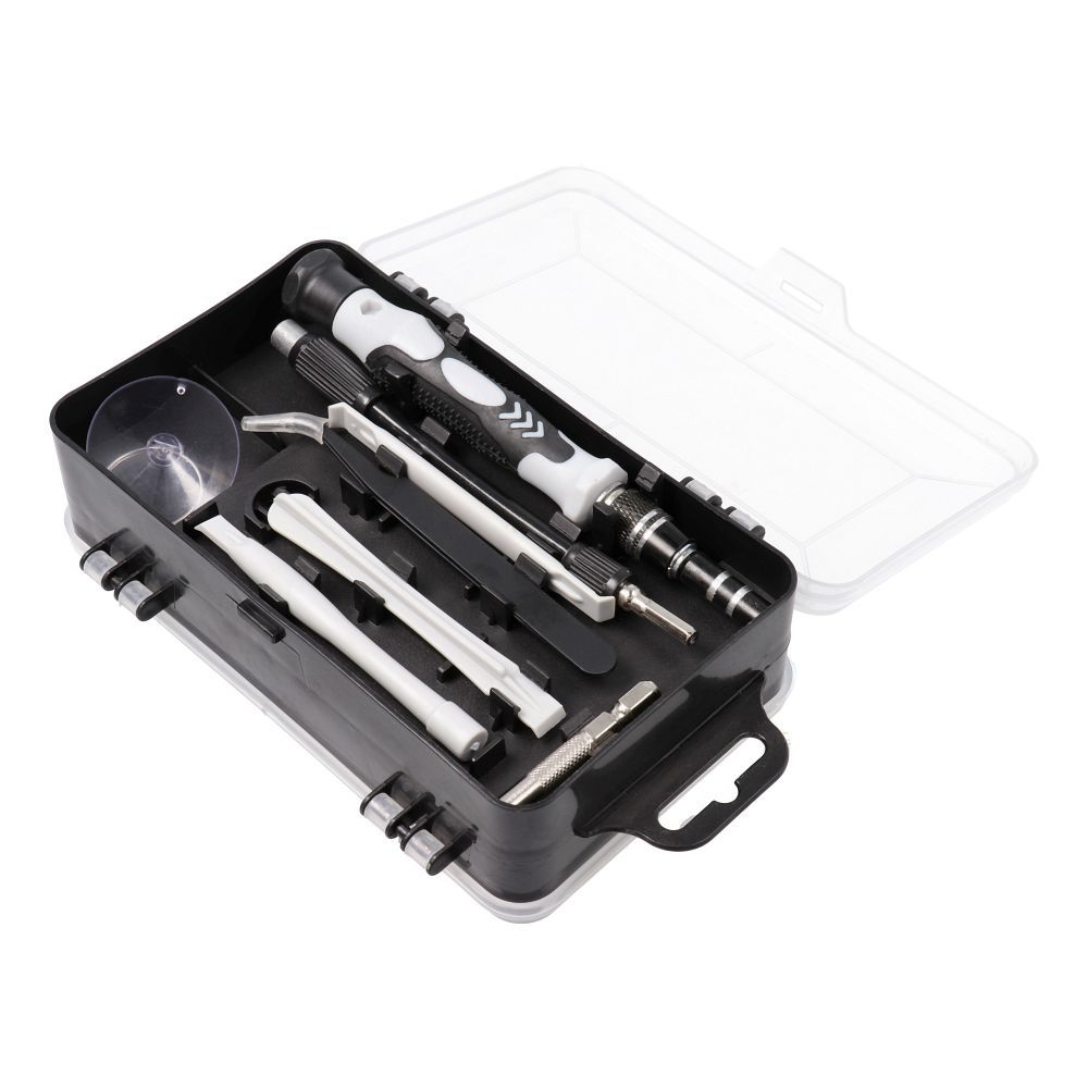 Set of service screwdrivers, bits 115-in-1 metal silver