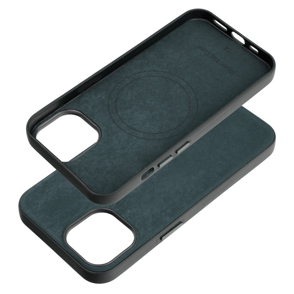 WOVEN MAG COVER case compatible with MagSafe for IPHONE 14 green
