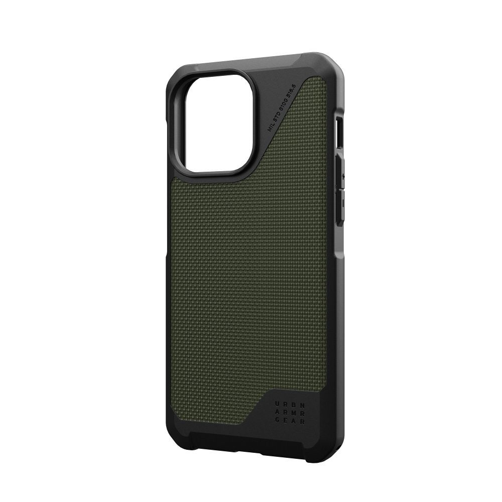 UAG Urban Armor Gear case METROPOLIS LT compatible with MagSafe for IPHONE 15 Pro Max kevlar olive